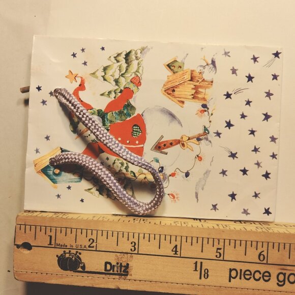 Snowman Christmas Gift Bag Rope Handle Small 6x5 - Picture 2 of 3